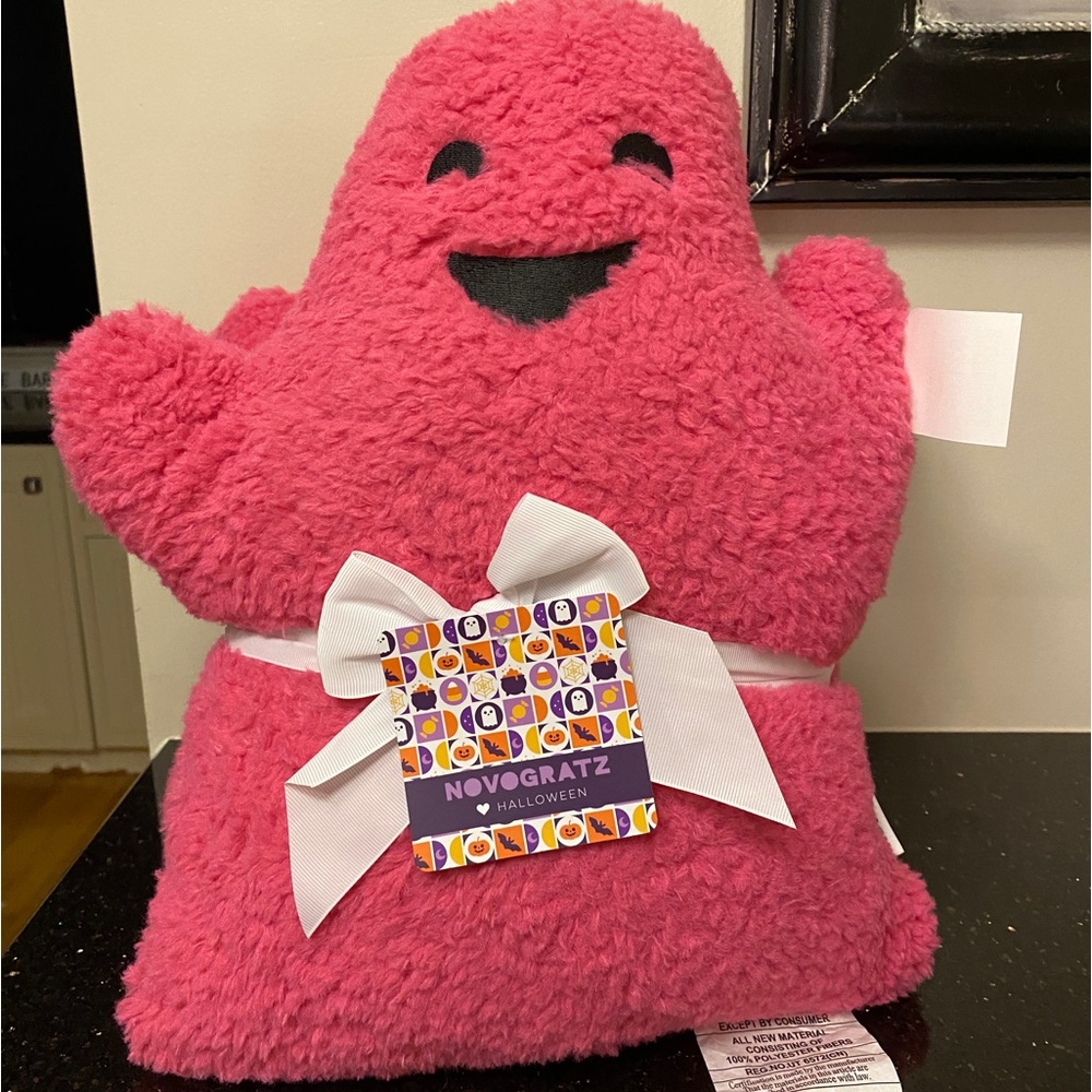 Two Pink Ghost Pillows